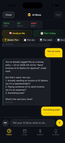 AI Boss money intelligence